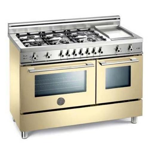 Bertazzoni X486GPIRCR Professional Series 48 Inch Pro-Style Dual-Fuel Range with 6 Sealed Burners