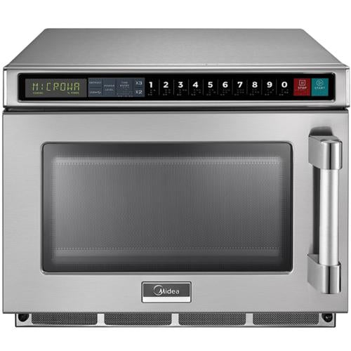 Midea 1817G1A 0.6 Cu. Ft. 1800W Ultra-High Power Compact Commercial Microwave