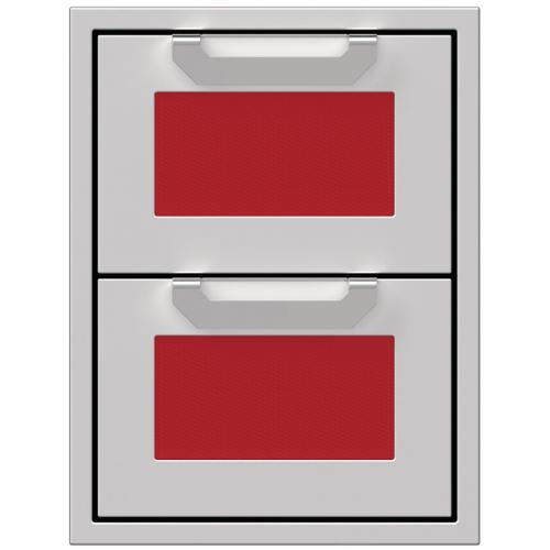 Hestan AGDR16RD Assembly, Double Drawers, Marquise, 16-Inch -Red