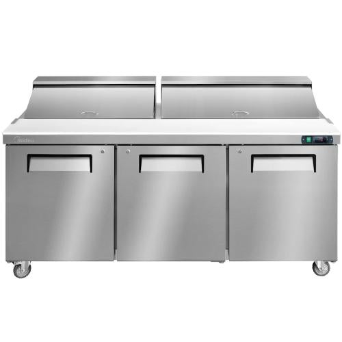 Midea MCRK20B3AST Commercial Sandwich And Salad Prep Table