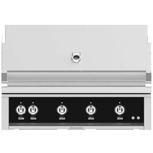 Hestan GSBR42NGBK Grill, Built-In, (4) Sear, Rotisserie, 42-Inch - Ng - Black