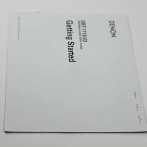 Denon Quick Manual Dbt1713Ud - 54111084900AD