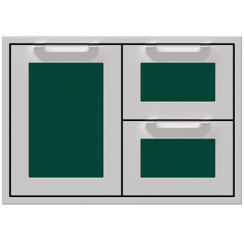 Hestan AGSDR30GR Double Drawer And Storage Door Combination, Marquise, 30-Inc