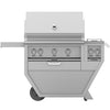 Hestan GMBR36CX2NG Grill, (2) Trellis, (1) Sear, Rotisserie, Deluxe Cart W/ Sid Parts