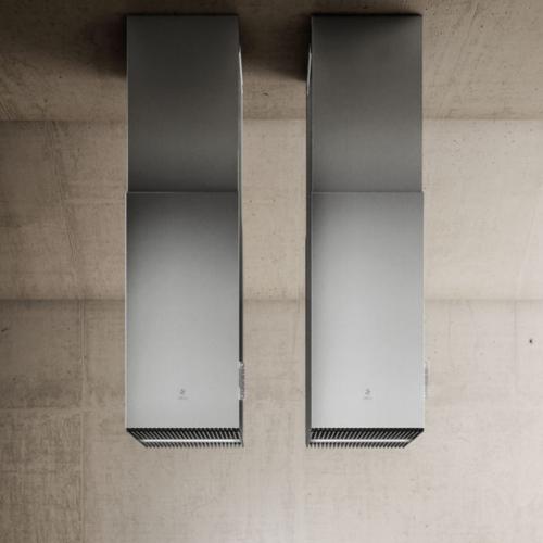Elica EHI648SS 48 inch Iconic Series Haiku Island Mount Range Hood with 3-Speed + Booster, 600 CFM Blower