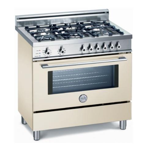 Bertazzoni X365PIRBI Professional Series 36 Inch Pro-Style Dual-Fuel Range with 5 Sealed Burners