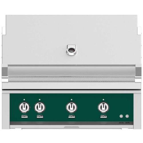 Hestan GMBR36NGGR Grill, Built-In, (2) Trellis, (1) Sear, Rotisserie, 36-Inch