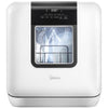 Midea MDC17P2DWW Smart Compact Countertop Dishwasher, White