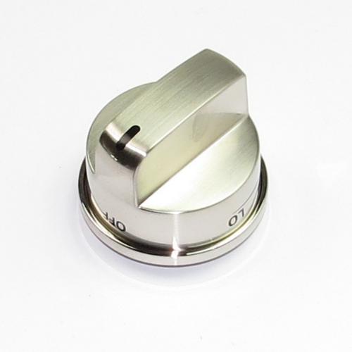 LG Part# EBZ37189611 Burner Control Knob (OEM) Stainless
