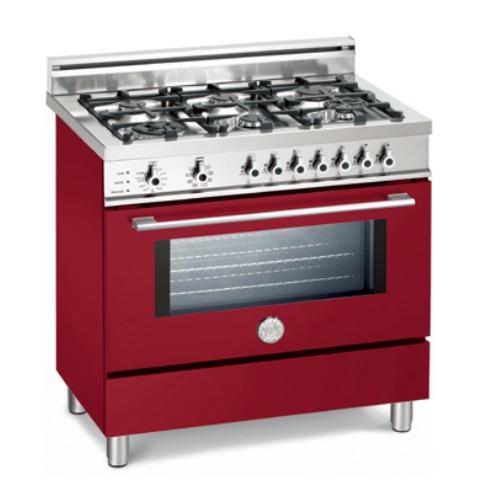 Bertazzoni X366PIRVI Professional Series 36 Inch Pro-Style Dual-Fuel Range with 6 Sealed Burners