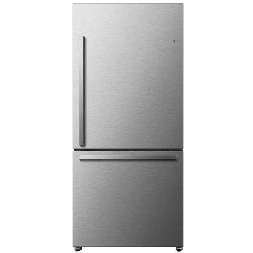 Hisense HRB208N6BSE 0.9-Cu Ft Bottom-Freezer Refrigerator