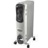 Midea HO17LA1W 1500W Manual Oil-Filled Radiator Heater, White
