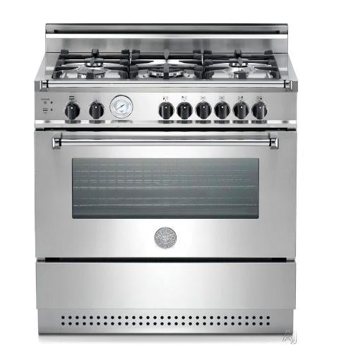 Bertazzoni X365PIRX Professional Series 36 Inch Pro-Style Dual-Fuel Range with 5 Sealed Burners