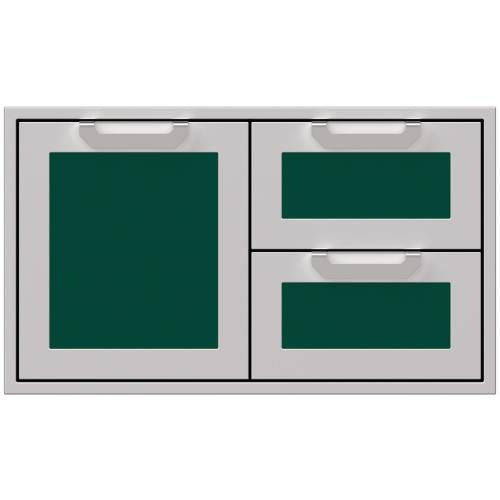 Hestan AGSDR36GR Double Drawer And Storage Door Combination, Marquise, 36-Inc