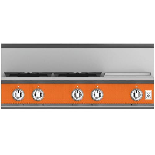 Hestan KRT364GDLPOR Rangetop, 4 Burner With Griddle, 36-Inch - Lp - Orange