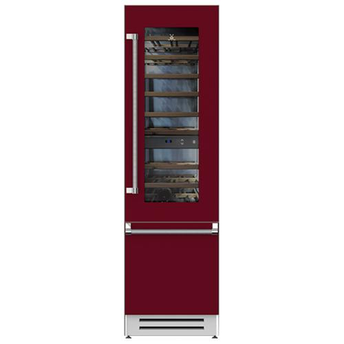 Hestan KRWL24BG Refrigerator With Wine, Left Hinged, 24-Inch - Burgundy