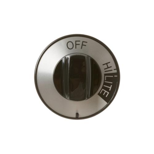 GE Part# WB03X10271 Burner Knob (OEM) Top