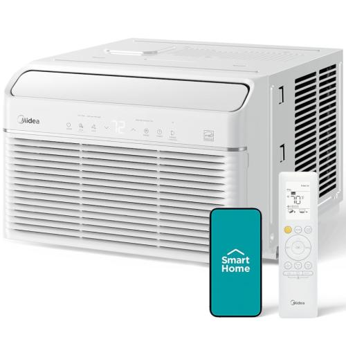 Midea MW08MSWBA5RCM 8,000 BTU U-Shaped Smart Window Air Conditioner
