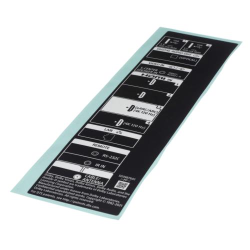 Sony Label, Side Terminal Hp (Tgr) - 5-039-876-01