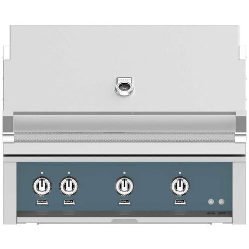 Hestan GMBR36NGGG Grill, Built-In, (2) Trellis, (1) Sear, Rotisserie, 36-Inch