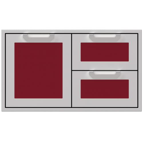 Hestan AGSDR42BG Double Drawer And Storage Door Combination, Marquise, 42-Inc