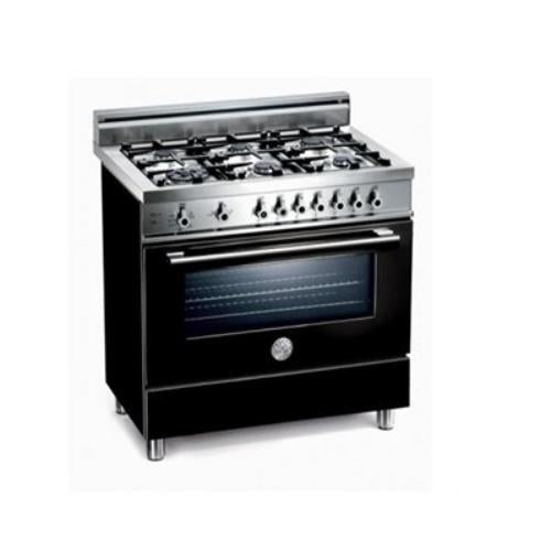 Bertazzoni X366PIRNE Professional Series 36 Inch Pro-Style Dual-Fuel Range with 6 Sealed Burners