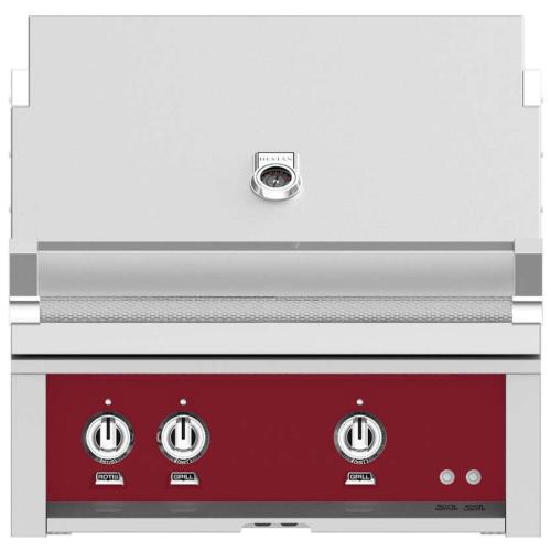 Hestan GMBR30NGBG Grill, Built-In, (1) Trellis, (1) Sear, Rotisserie, 30-Inch