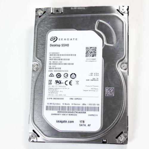 Lenovo Part# 00PC554 1Tb Sata Hard Disk Drive 7200 Rpm  (OEM)