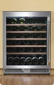 Dacor EF24LWCZ1SS 24 Inch Wine Cellar with 5 Pull-Out Wine Racks
