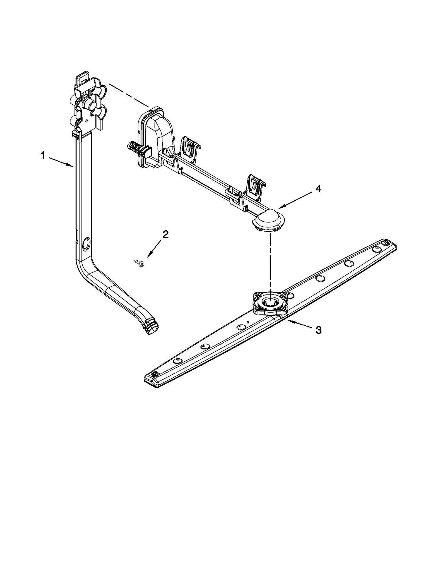 Whirlpool Spray Arm WPW10317197