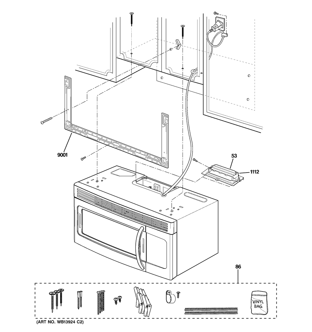 GE Cooking Product Vent Damper WB06X10686