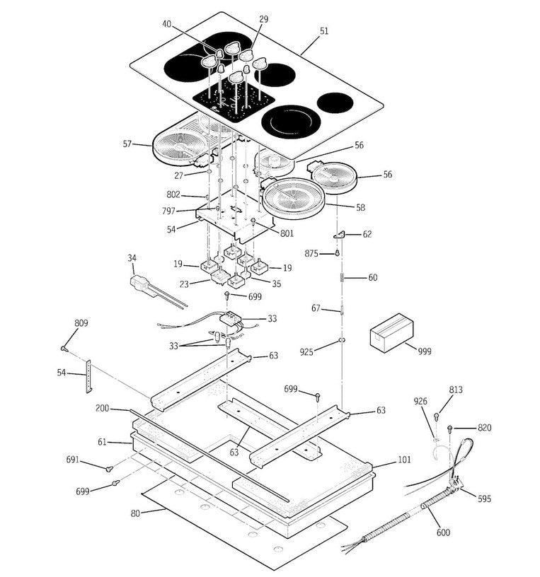 GE Cooking Product Infinite Surface Unit Switch WB24T10119