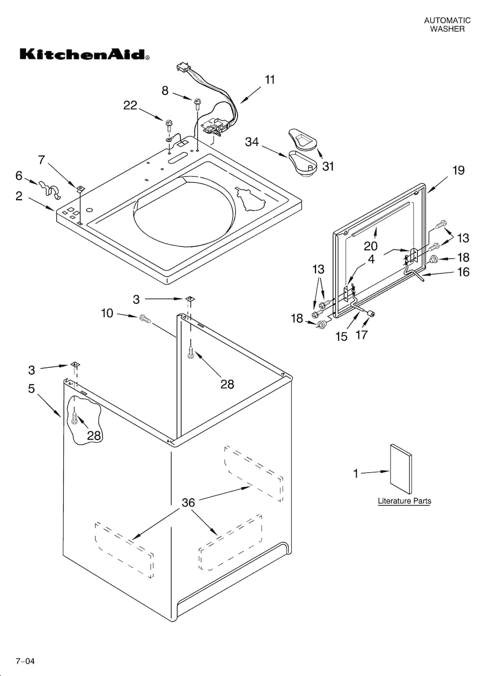 Whirlpool Lid Switch WP8054980