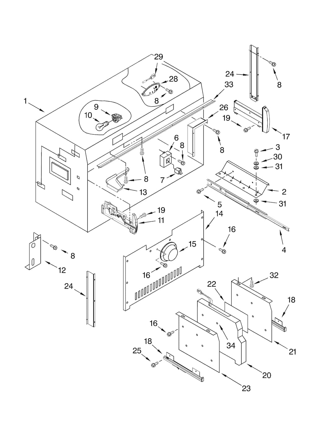 Whirlpool Basket Slide Rail WP2320616