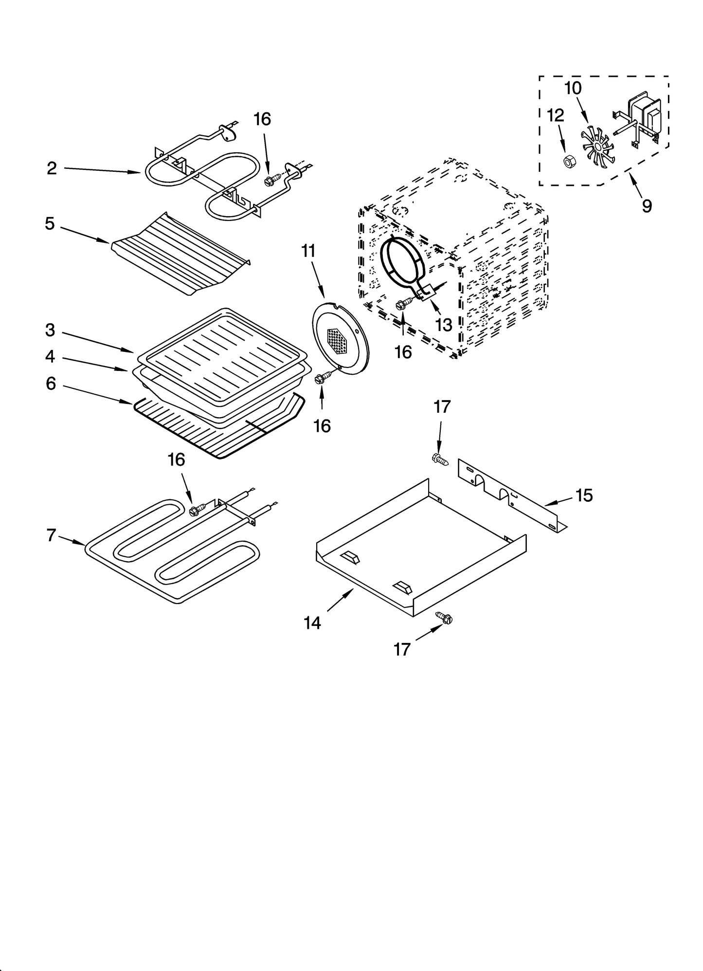 Whirlpool Oven Broil Element WP9760771