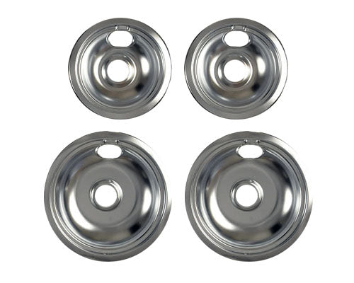 Kenmore 790.46764902 Smart Choice Burner Drip Bowl Kit (Chrome) Genuine OEM