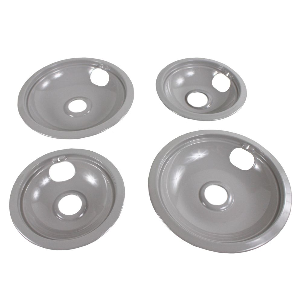 Kenmore Electric Range - Oven/Stove Burner Drip Bowls (Kit of 4) -grey 790.46262501