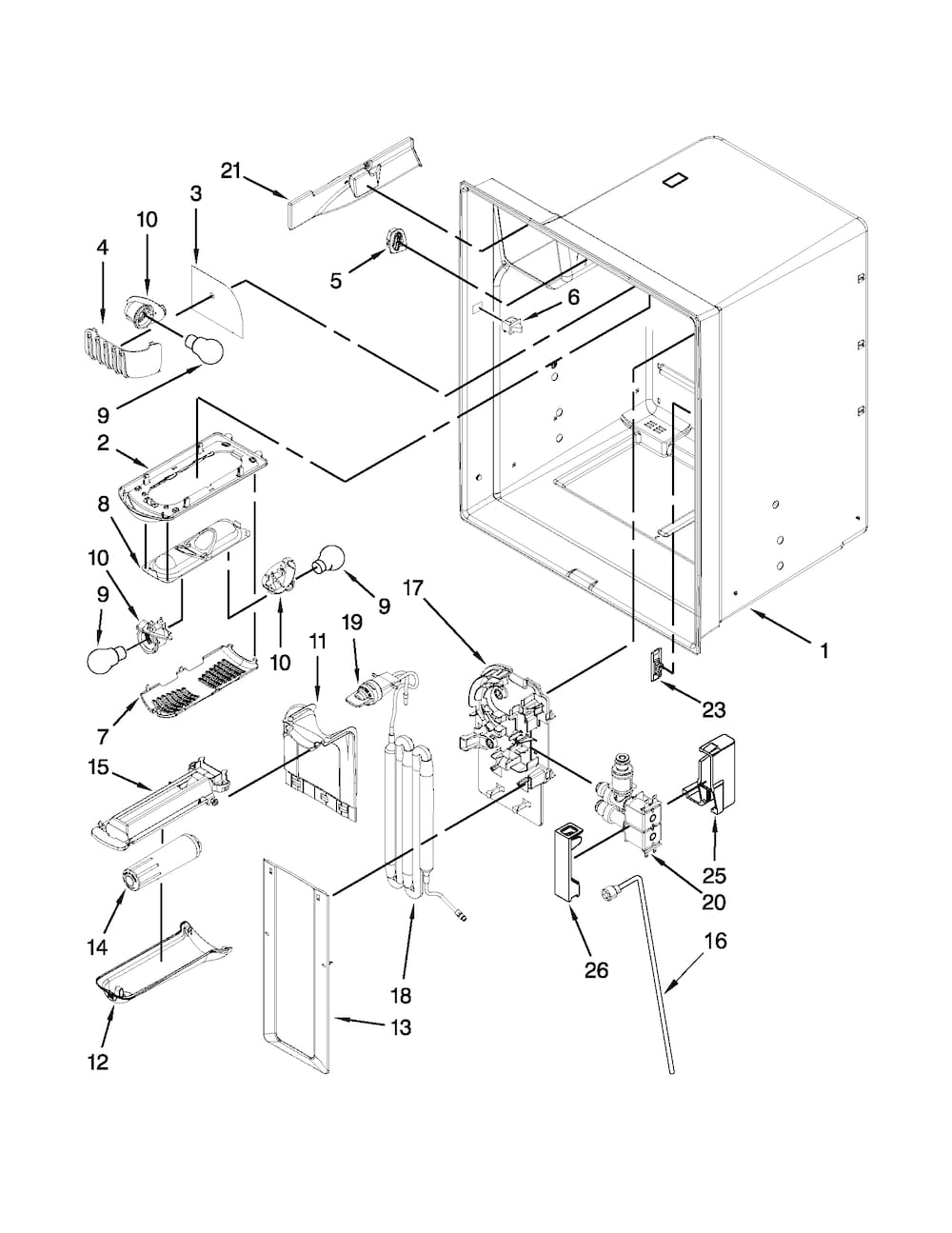 Whirlpool Water Inlet Valve WPW10312696