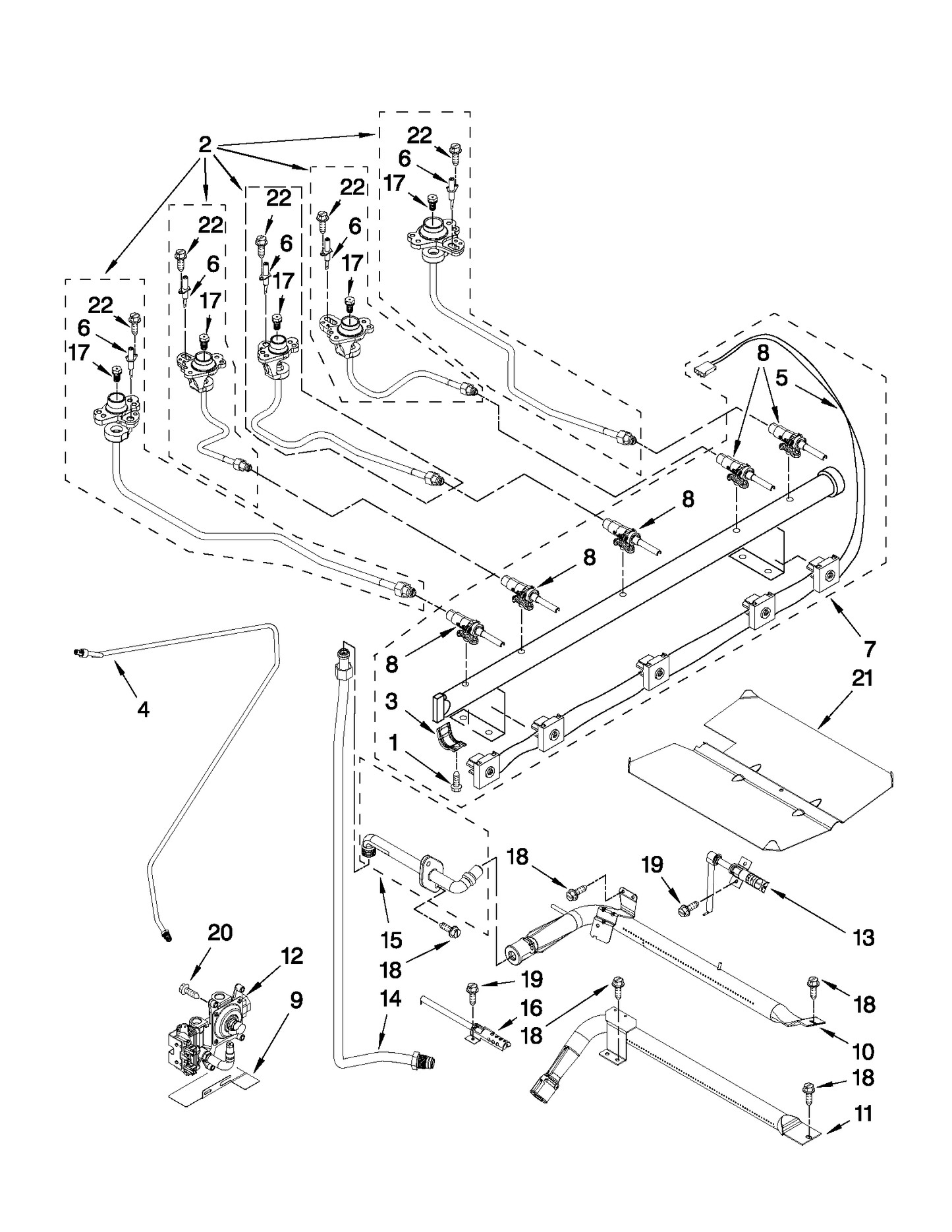 Whirlpool Bake Igniter WPW10324262