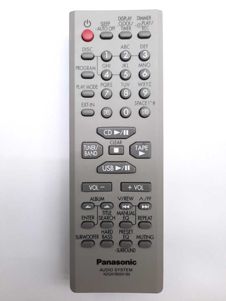 Panasonic Part# N2QAYB000189 Remote Control (OEM)