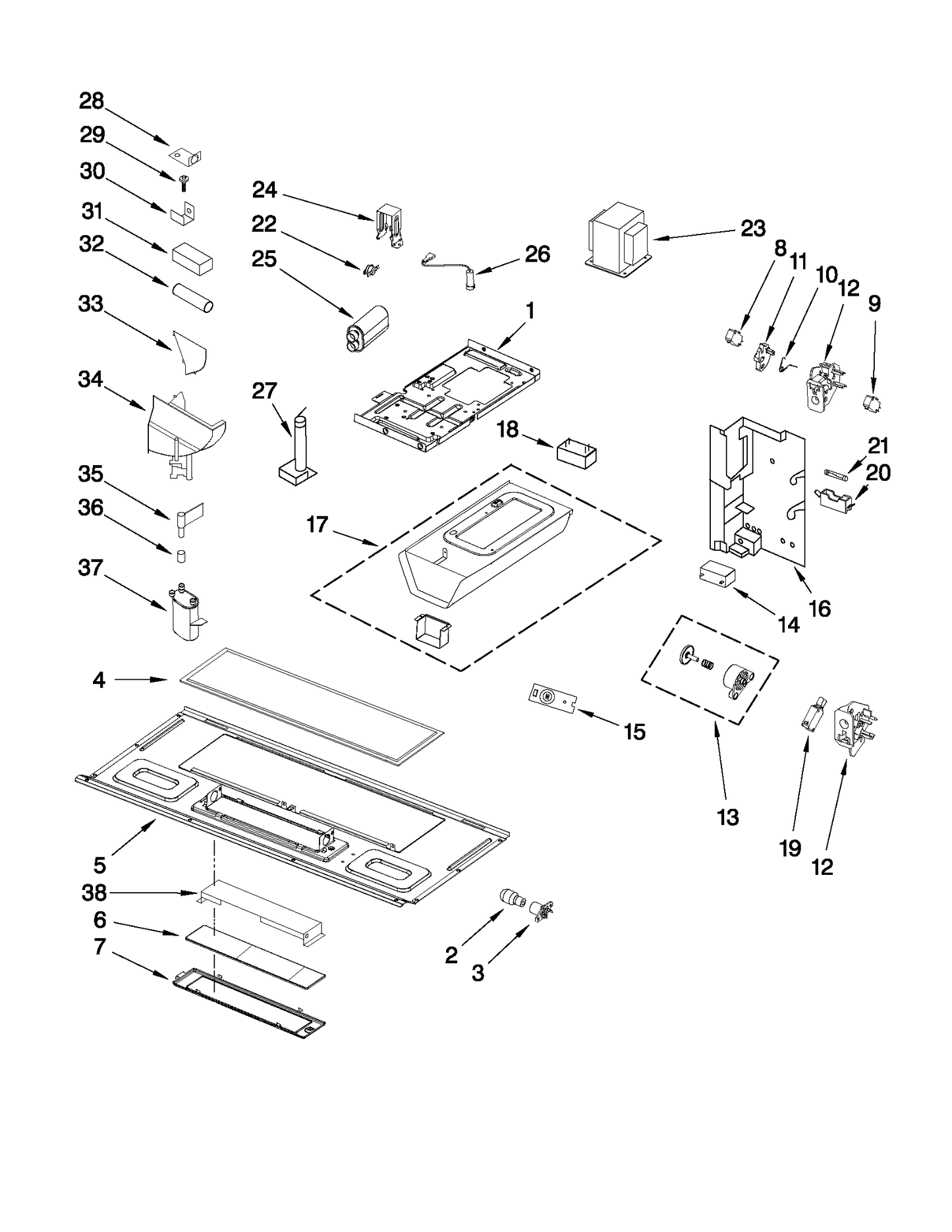 Whirlpool Interlock Support (Top) WP8206419