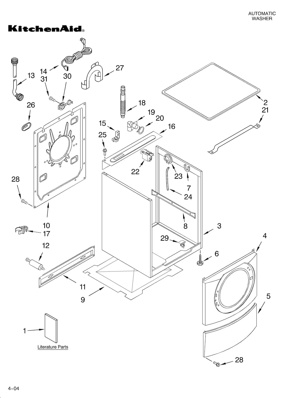 Whirlpool Water Level Switch WPW10514214