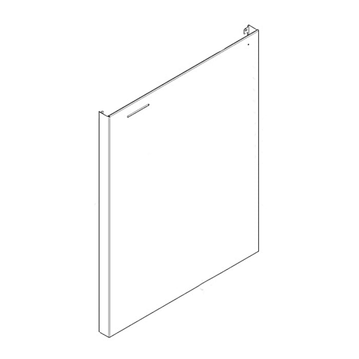 KitchenAid KDTM404KBS0 Front Door Panel Assembly - Black Stainless Genuine OEM