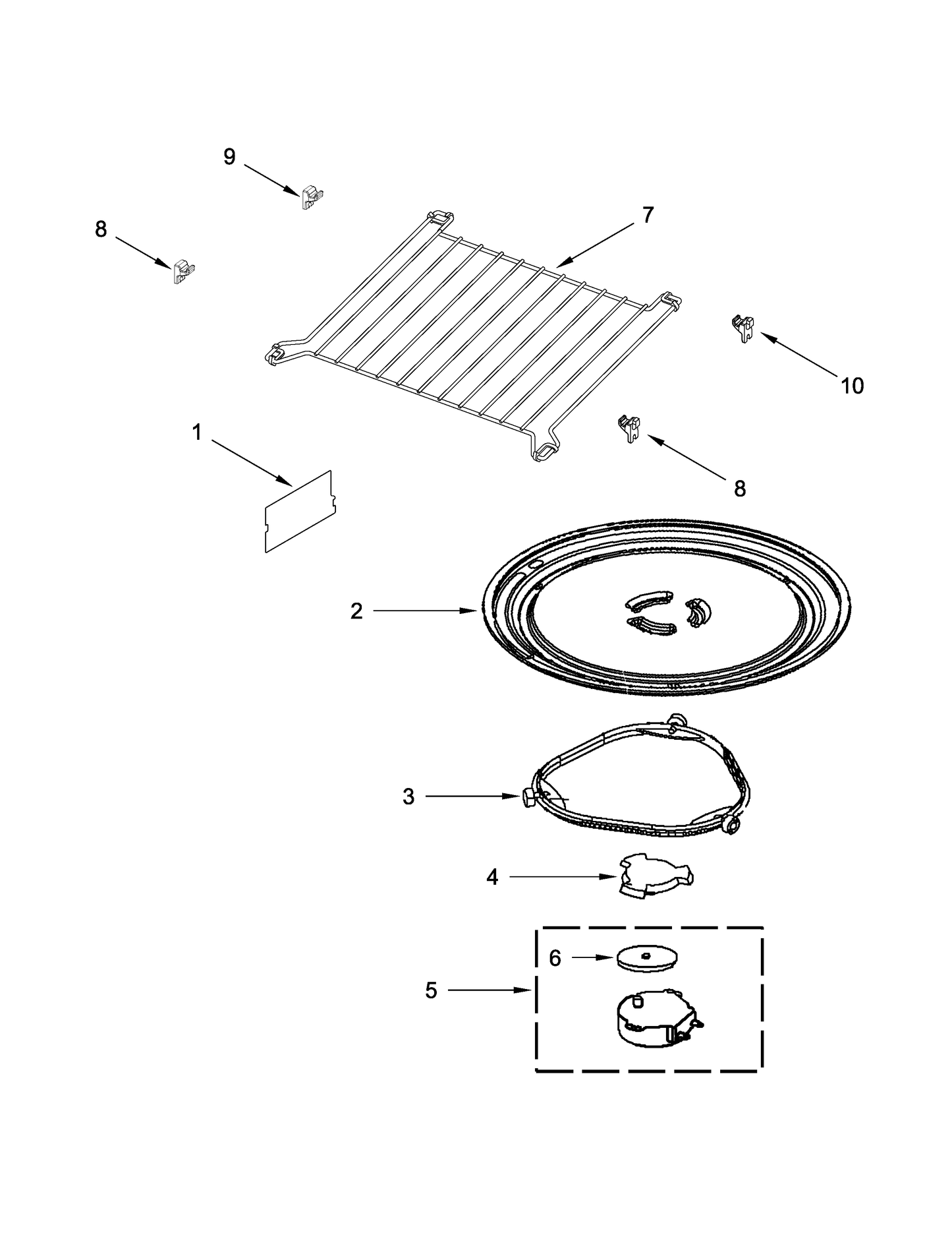 Whirlpool Turntable Ring-Support WPW10679311