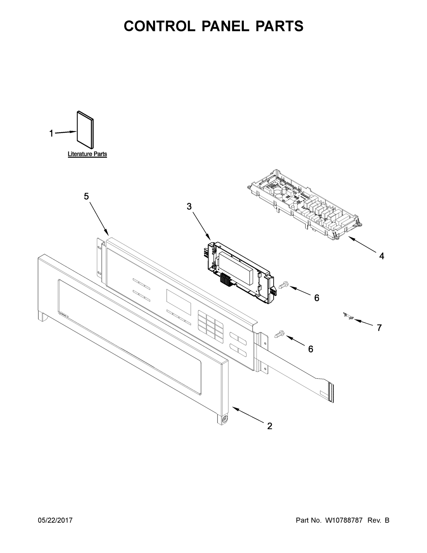 Whirlpool Display Board WPW10752316