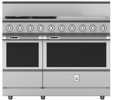 Hestan KRD484GDNG 48 inch Duel Fuel 4 Burner Range with 24 Inch Griddle -NG