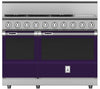 Hestan KRD485GDNGPP 48 Inch Dual Fuel 5 Burner Range with 12 Inch Griddle -NG - Purple