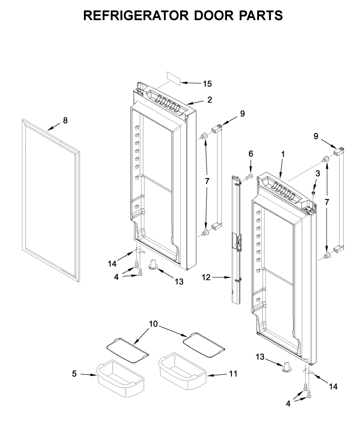 Whirlpool Gallon Door Shelf Bin WPW10119846