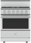 Hestan KRG304LP 30 Inch Freestanding Professional Gas Range with 4 Sealed Burners -LP-Stainless