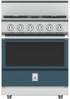 Hestan KRG304LPGG 30 Inch Freestanding Professional Gas Range with 4 Sealed Burners -LP-Dark Gray